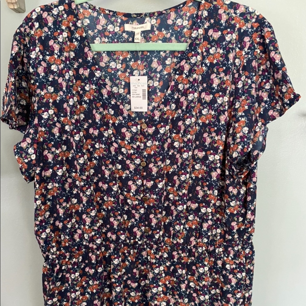 Maurices Floral Midi Dress - XXL (NWT)